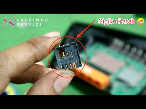 cara memperbaiki slot sim card yang patah